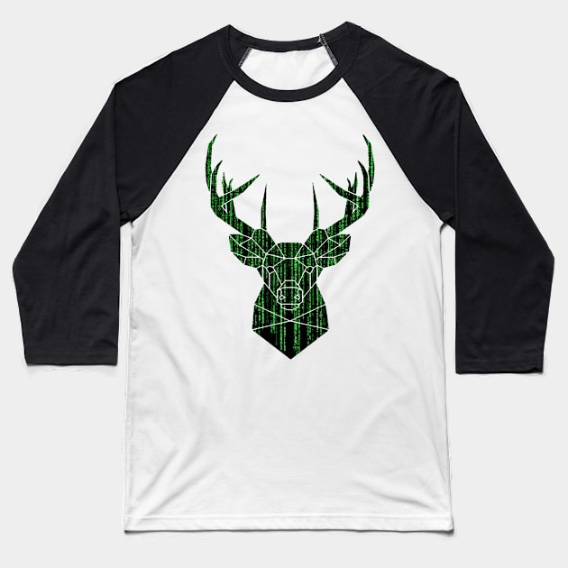 Deer head Baseball T-Shirt by GoshaDron